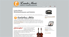 Desktop Screenshot of lando-music.com