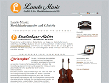 Tablet Screenshot of lando-music.com